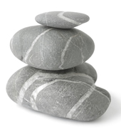 grey balancing rocks